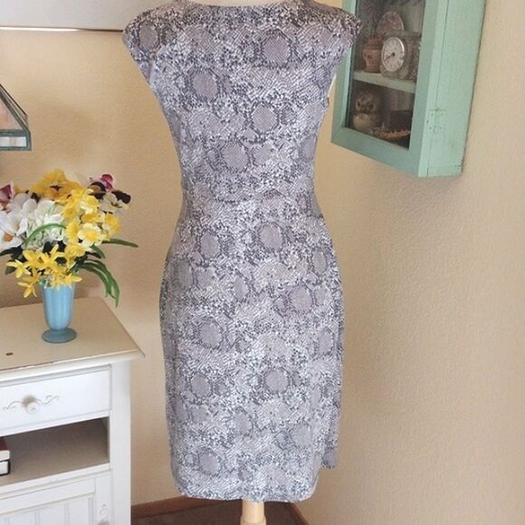 Connected Apparel Reptile Print Dress - Picture 6 of 10